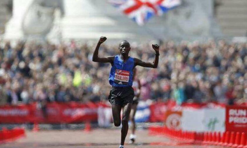 Il biscegliese Angelo De Leo alla London Marathon 2017