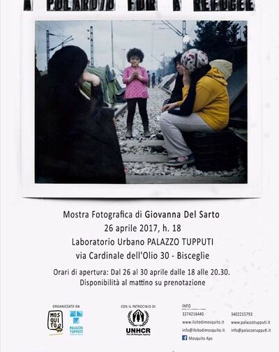 "A Polaroid for A Refugee" apre i battenti a Bisceglie