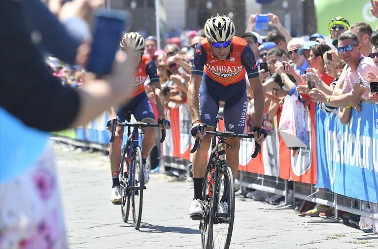 Vincenzo Nibali nella tappa molfettese del Giro