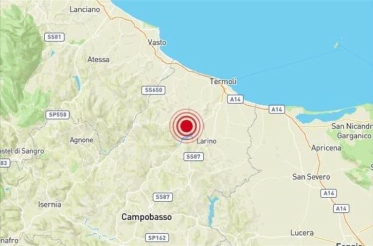 Scossa di terremoto in provincia di Campobasso