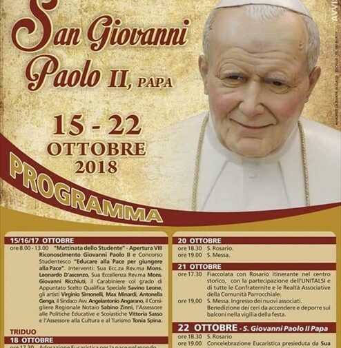 VIII edizione Riconoscimento Giovanni Paolo II​