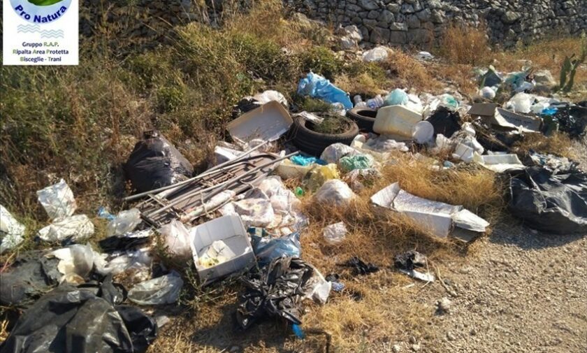 Pro Natura mappa i siti illegali di abbandono dei rifiuti a Bisceglie