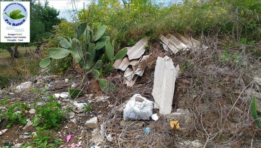Pro Natura mappa i siti illegali di abbandono dei rifiuti a Bisceglie
