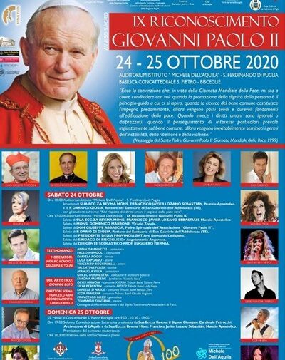 ​Riconoscimento Giovanni Paolo II 2020